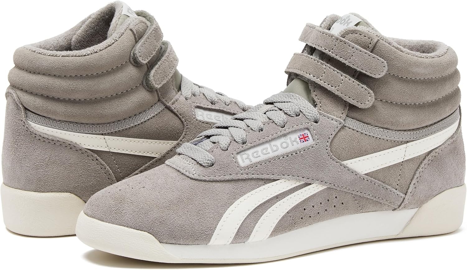 image:imageReebok Womens Freestyle Hi High Top Basketball SneakersEscape GreyChalkChalk