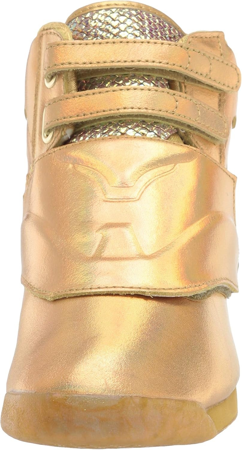 image:imageReebok Womens Freestyle Hi High Top Basketball SneakersGold MetallicExcellent Red