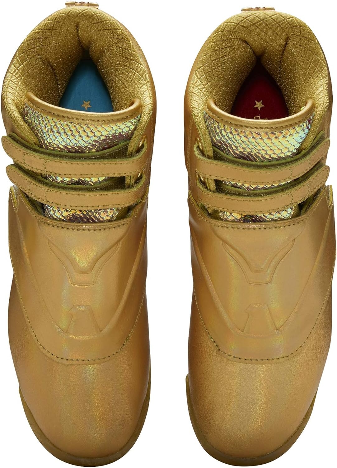 image:imageReebok Womens Freestyle Hi High Top Basketball SneakersGold MetallicExcellent Red