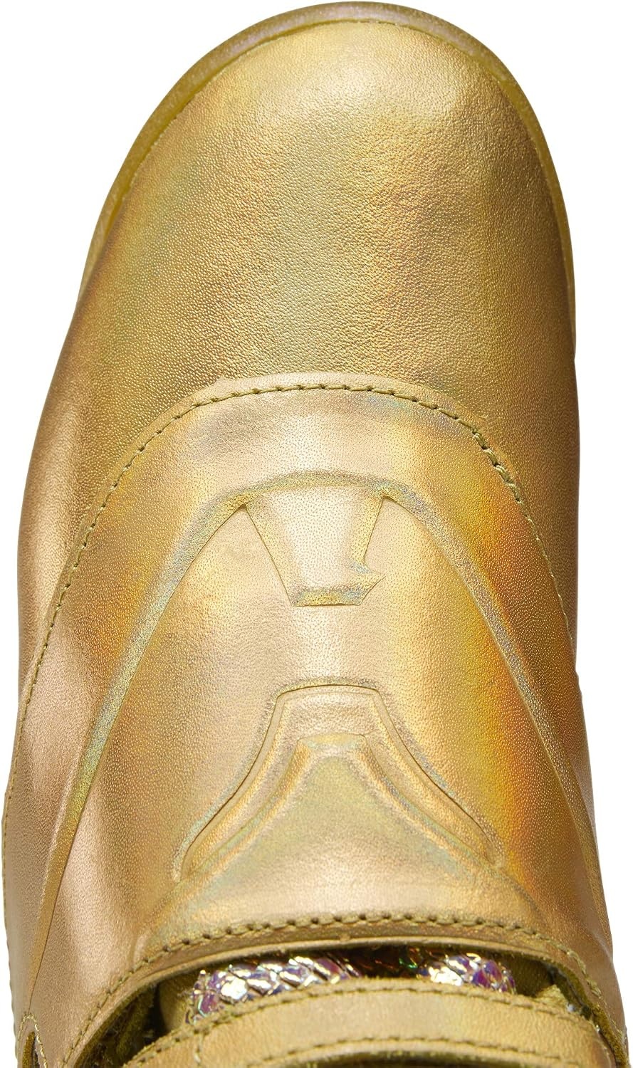 image:imageReebok Womens Freestyle Hi High Top Basketball SneakersGold MetallicExcellent Red