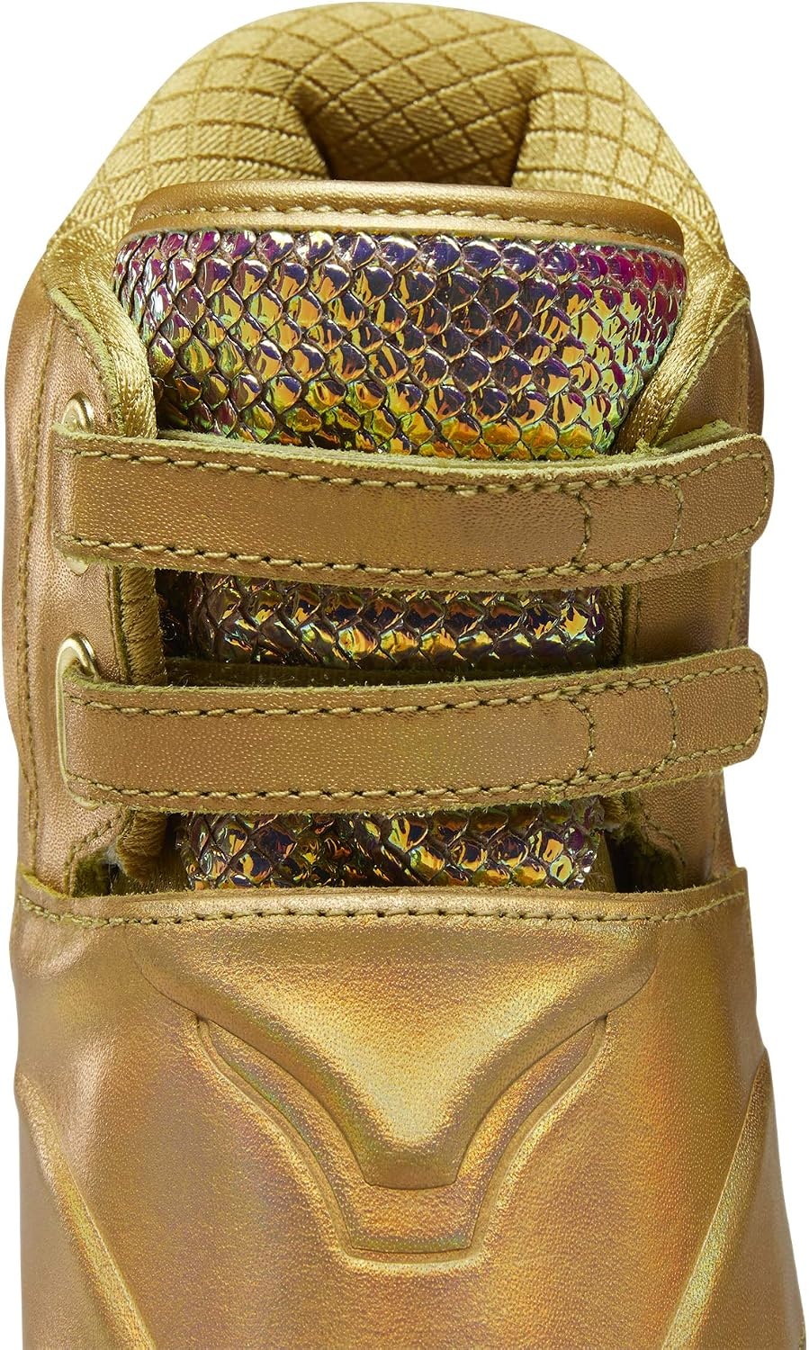 image:imageReebok Womens Freestyle Hi High Top Basketball SneakersGold MetallicExcellent Red
