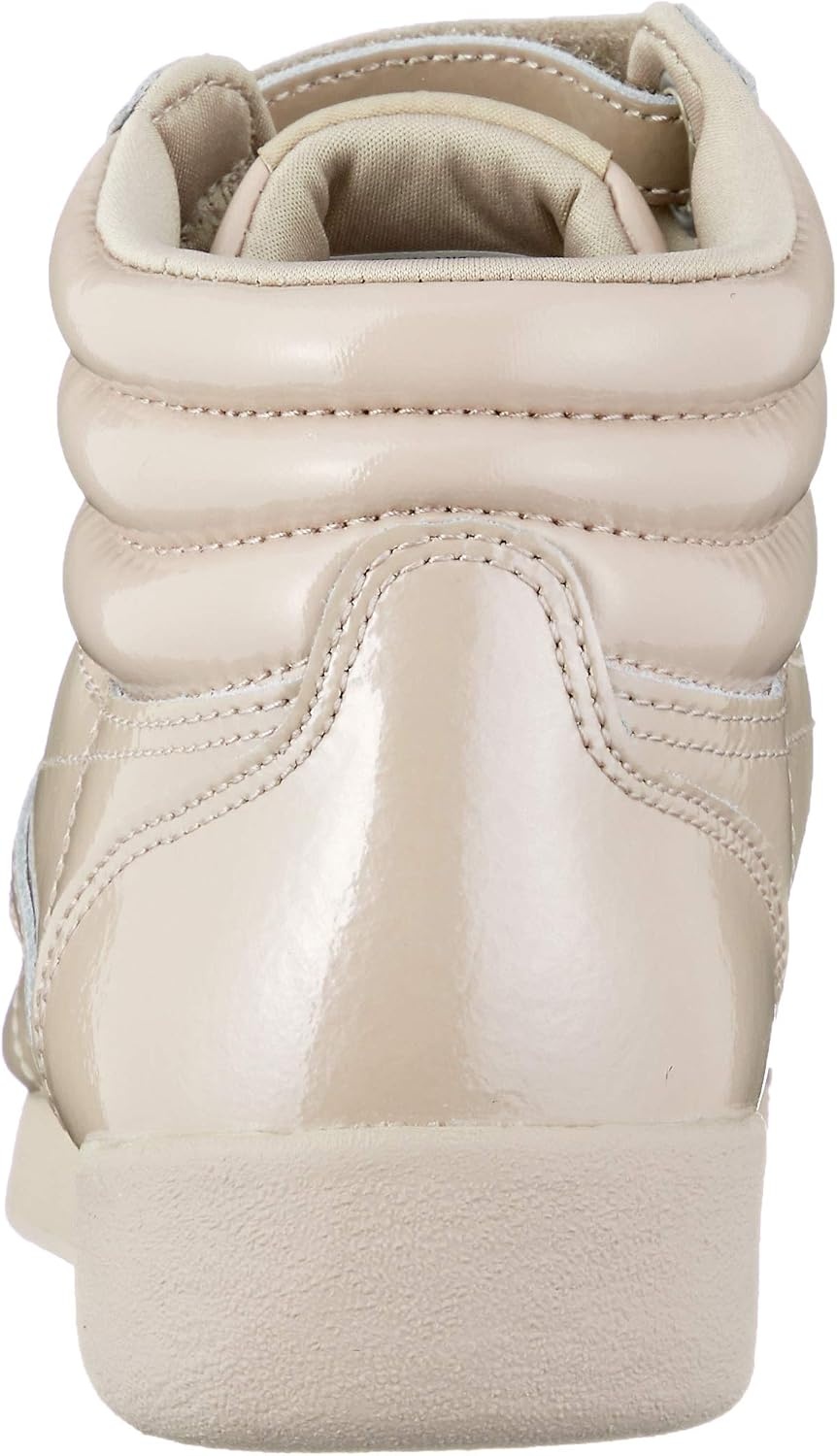 image:imageReebok Womens Freestyle Hi High Top Basketball SneakersGrey Patent Parchment Patent Parchment