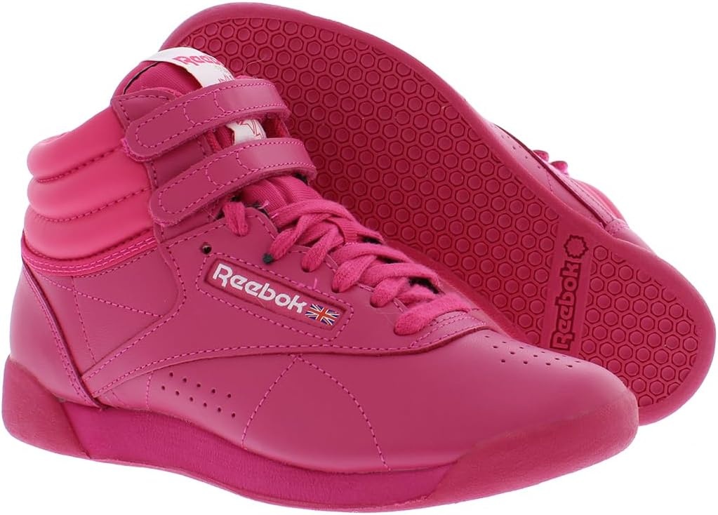 image:imageReebok Womens Freestyle Hi High Top Basketball SneakersPure Pink Pure Pink Footwear White