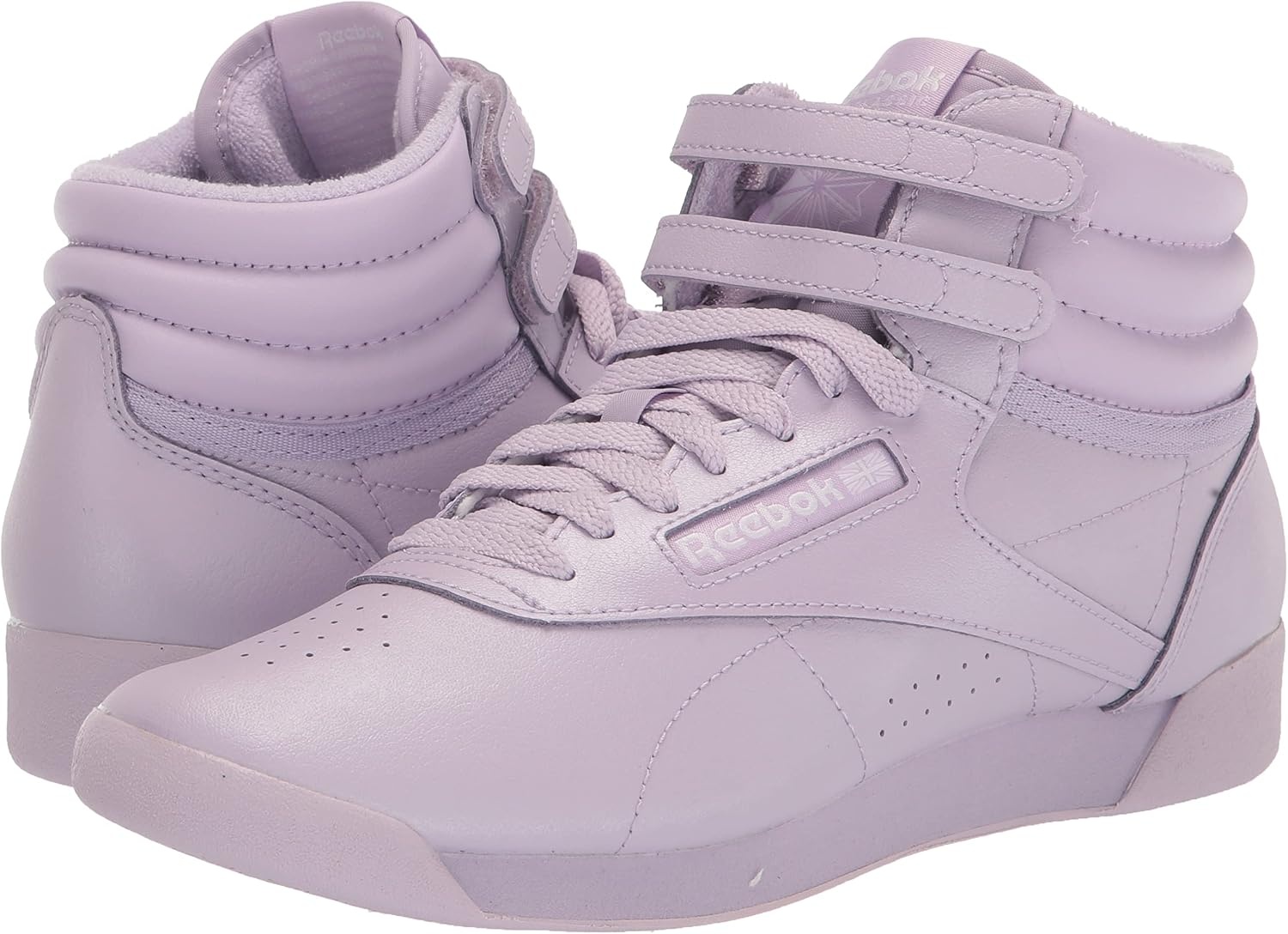 image:imageReebok Womens Freestyle Hi High Top Basketball SneakersPurple OasisWhite