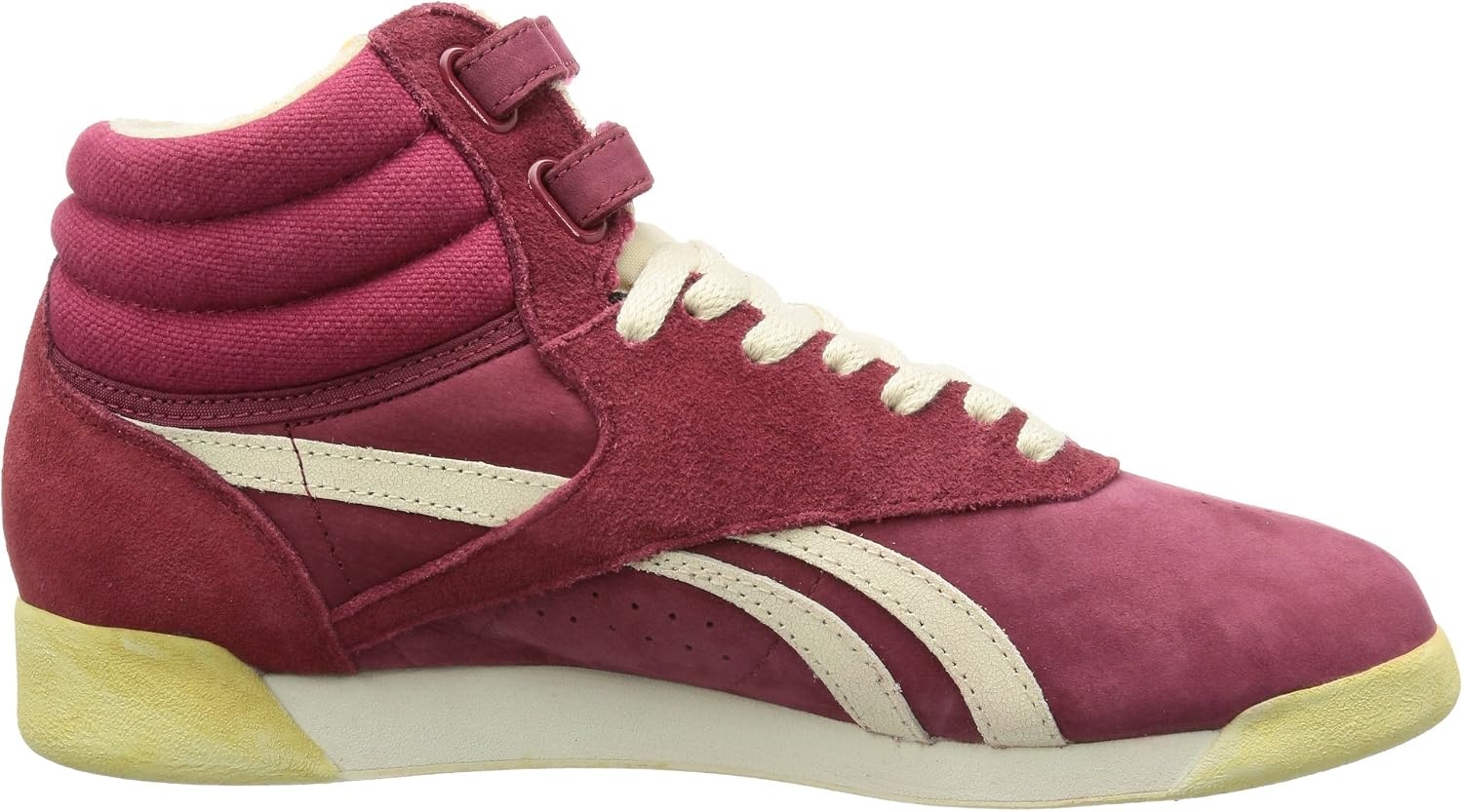 image:imageReebok Womens Freestyle Hi High Top Basketball SneakersRot Red Paperwht Blck