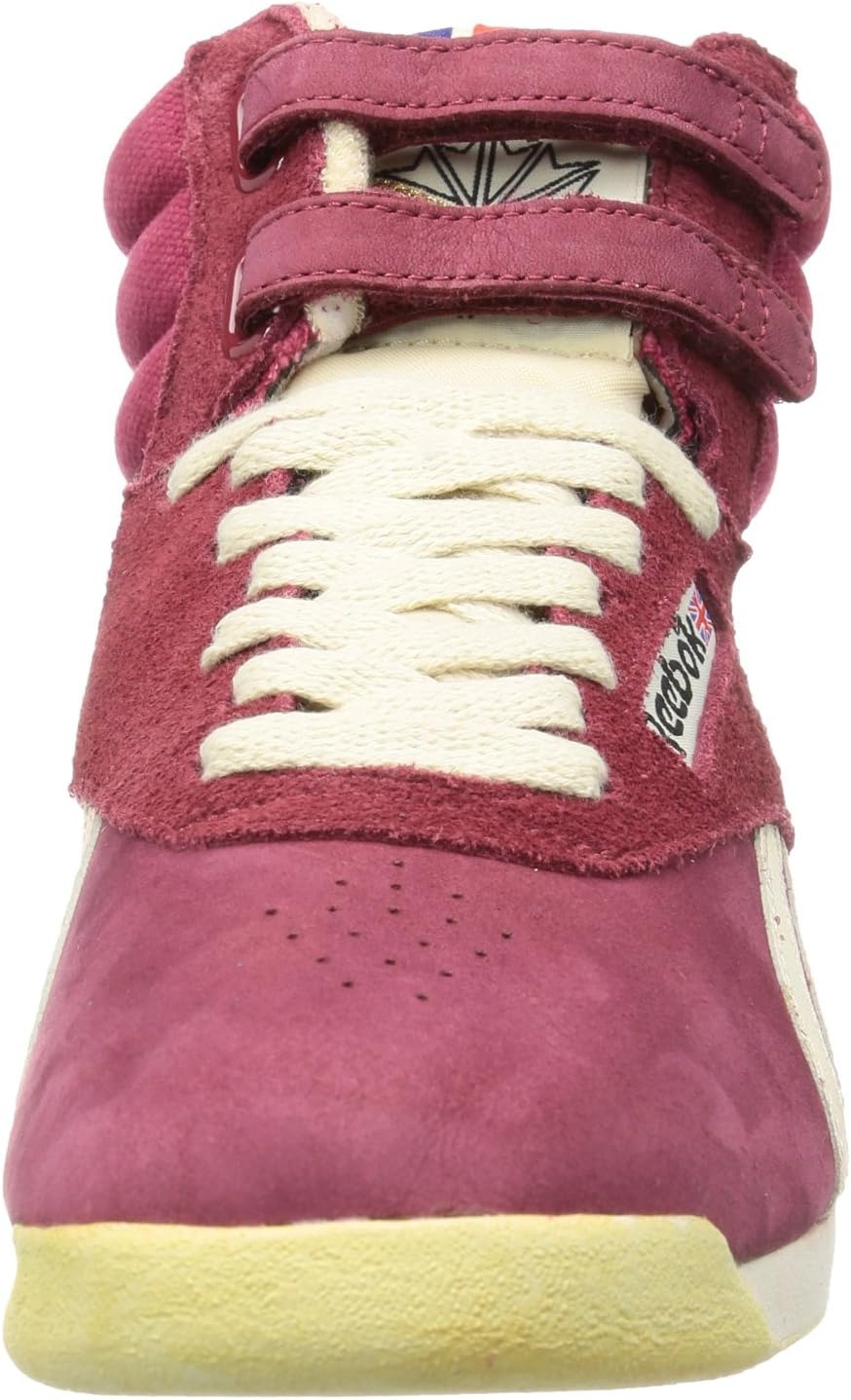 image:imageReebok Womens Freestyle Hi High Top Basketball SneakersRot Red Paperwht Blck
