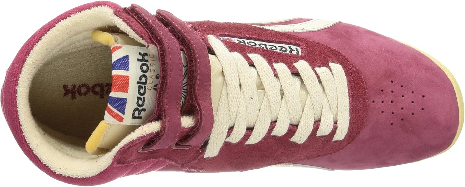 image:imageReebok Womens Freestyle Hi High Top Basketball SneakersRot Red Paperwht Blck