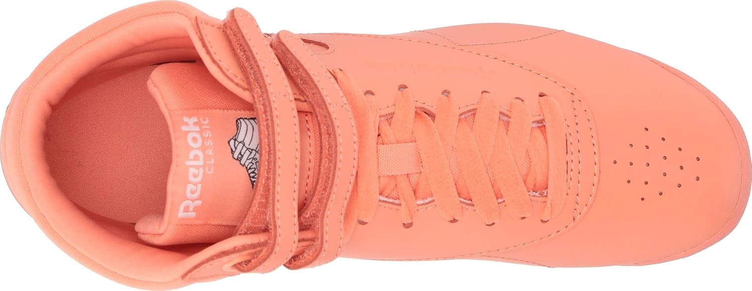 image:imageReebok Womens Freestyle Hi High Top Basketball SneakersStellar PinkWhite