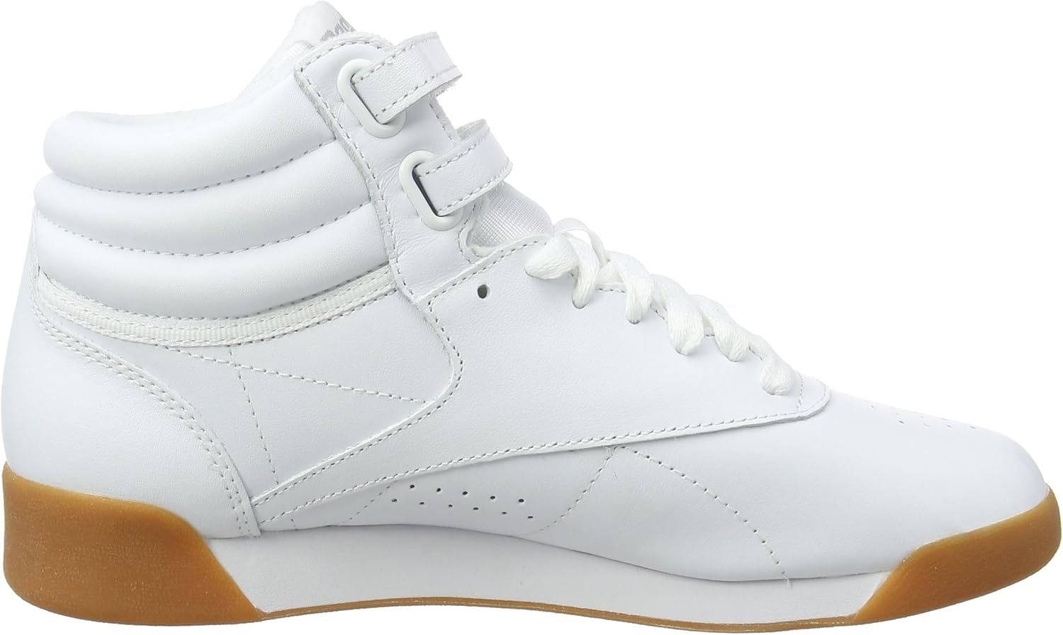 image:imageReebok Womens Freestyle Hi High Top Basketball SneakersWhite White Gum White Gum