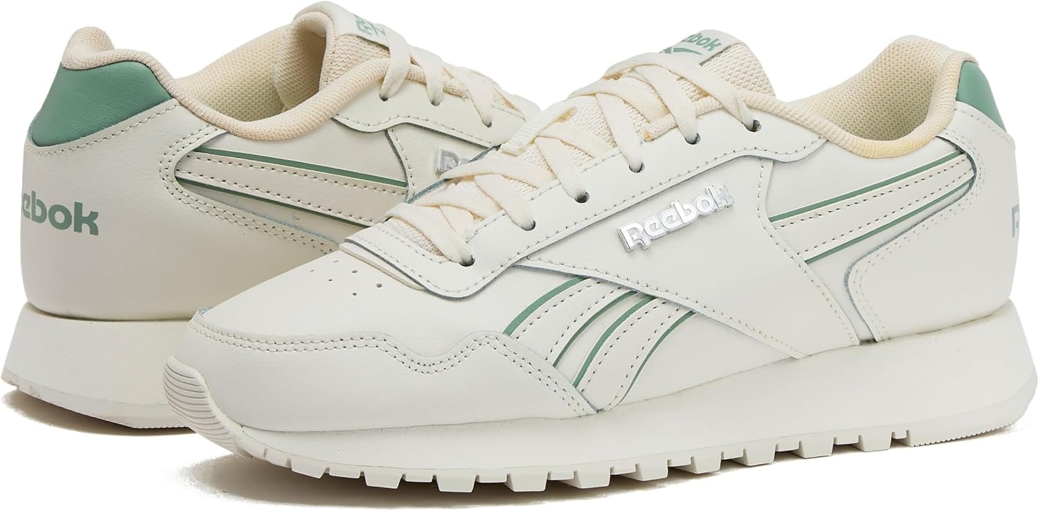 image:imageReebok Womens Glide Sneakers for WomenChalkChalkHybrid Green