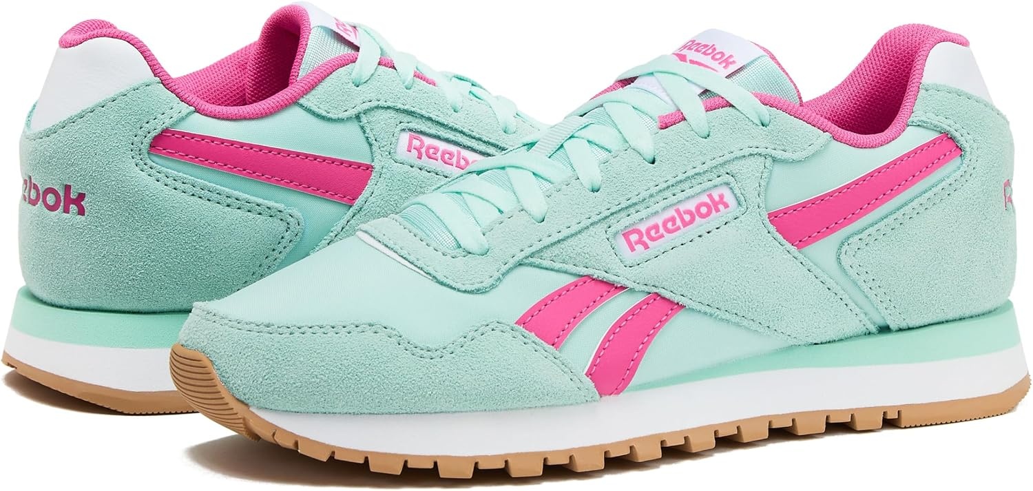 image:imageReebok Womens Glide Sneakers for WomenGlitch AquaTrue PinkWhite