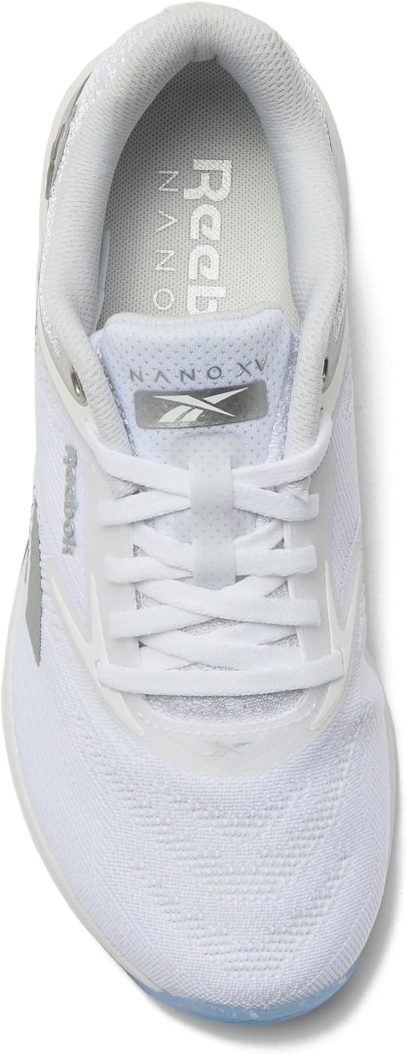 image:imageReebok Womens Nano X5Footwear WhiteBarely GreySilver Metallic