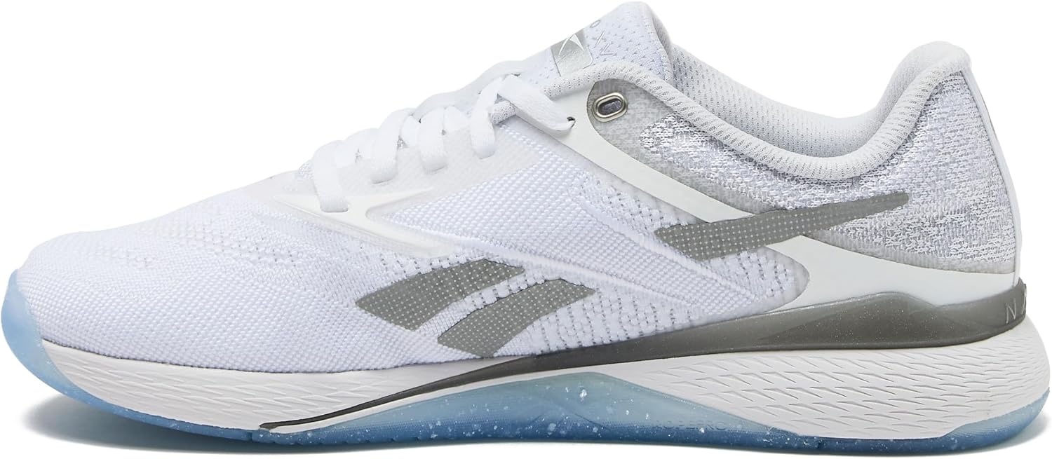 image:imageReebok Womens Nano X5Footwear WhiteBarely GreySilver Metallic