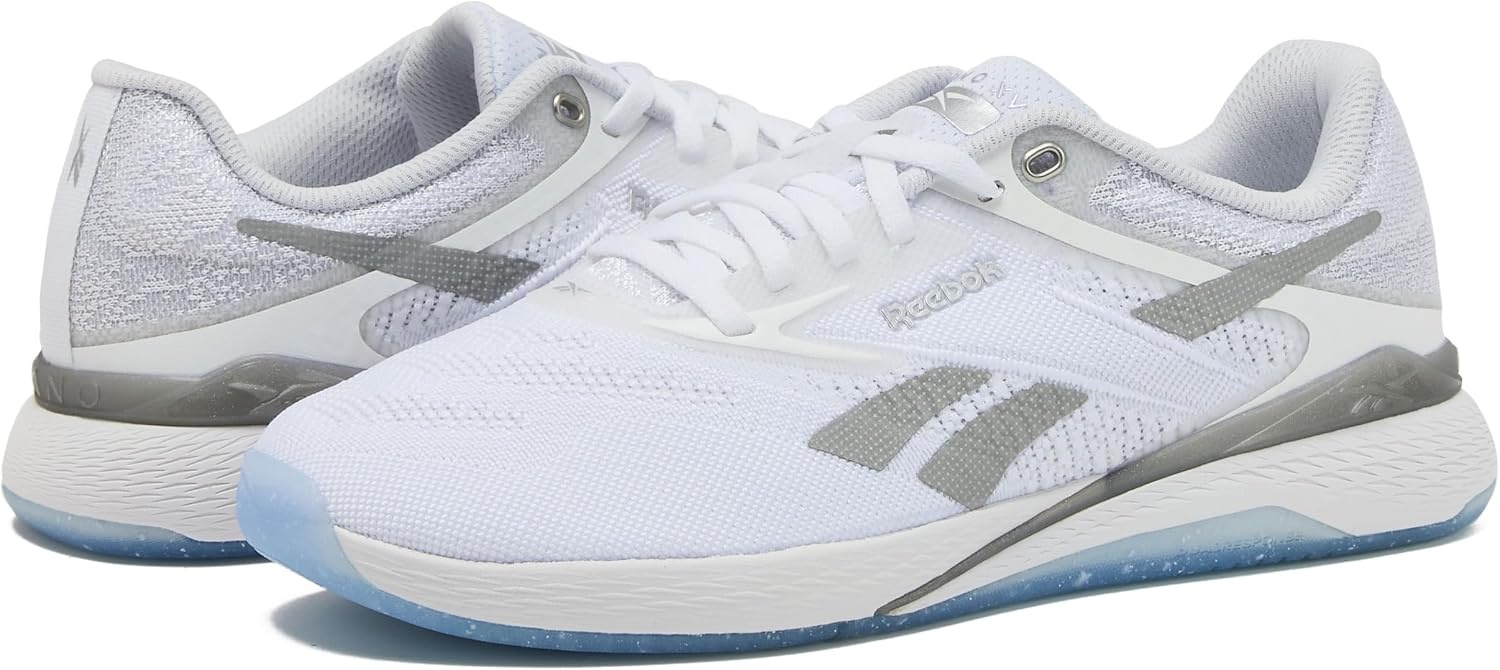 image:imageReebok Womens Nano X5Footwear WhiteBarely GreySilver Metallic
