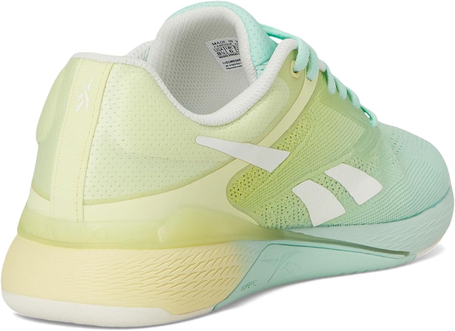 image:imageReebok Womens Nano X5Glitch AquaYellow HazeChalk