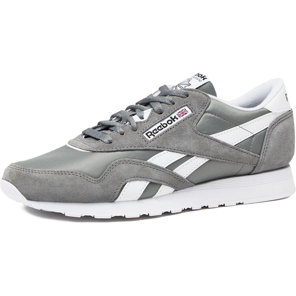 image:imageReebok Classic Nylon Mens Sneakers Tennis ShoesPure Grey5Footwear WhiteFootwear White