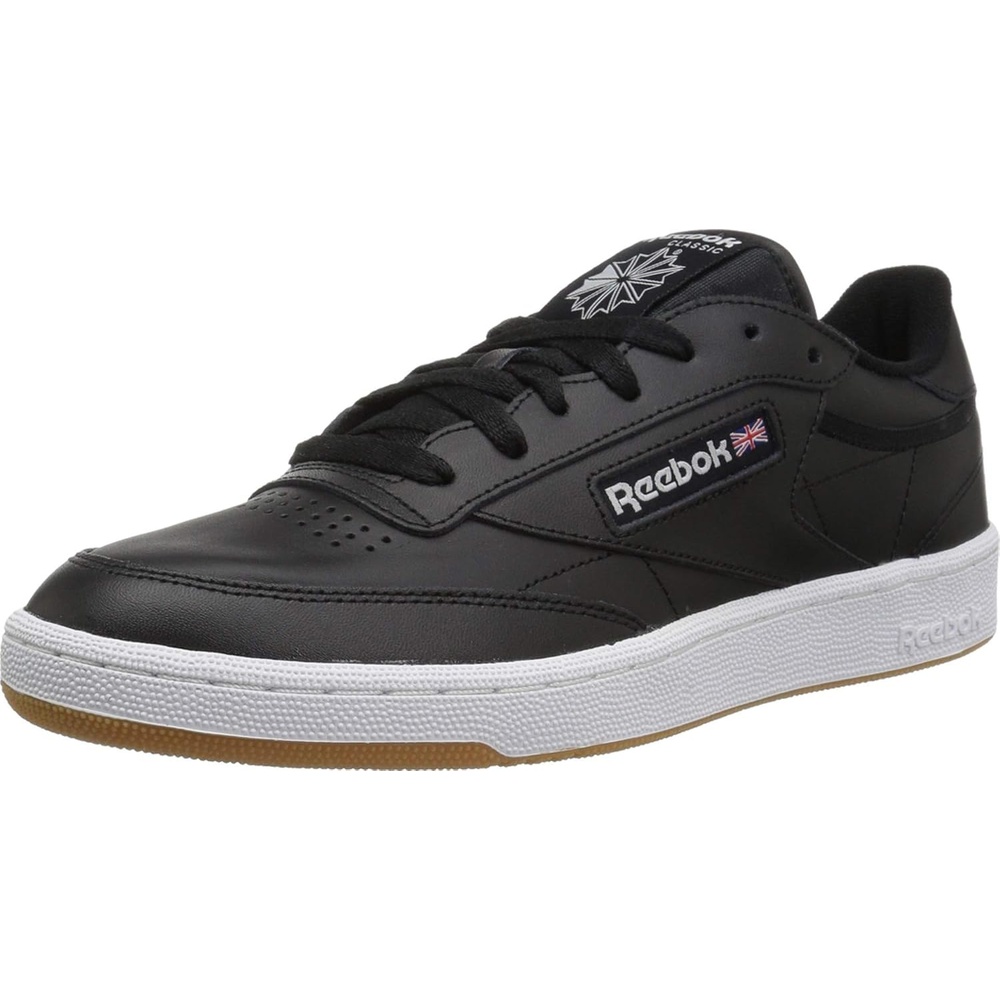 image:imageReebok Club C 85 Mens Tennis Shoes Casual Fashion White Sneakers for MenBlackWhite Gum