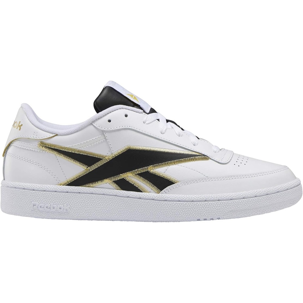 image:imageReebok Club C 85 Mens Tennis Shoes Casual Fashion White Sneakers for MenWhite White Black Matte Gold