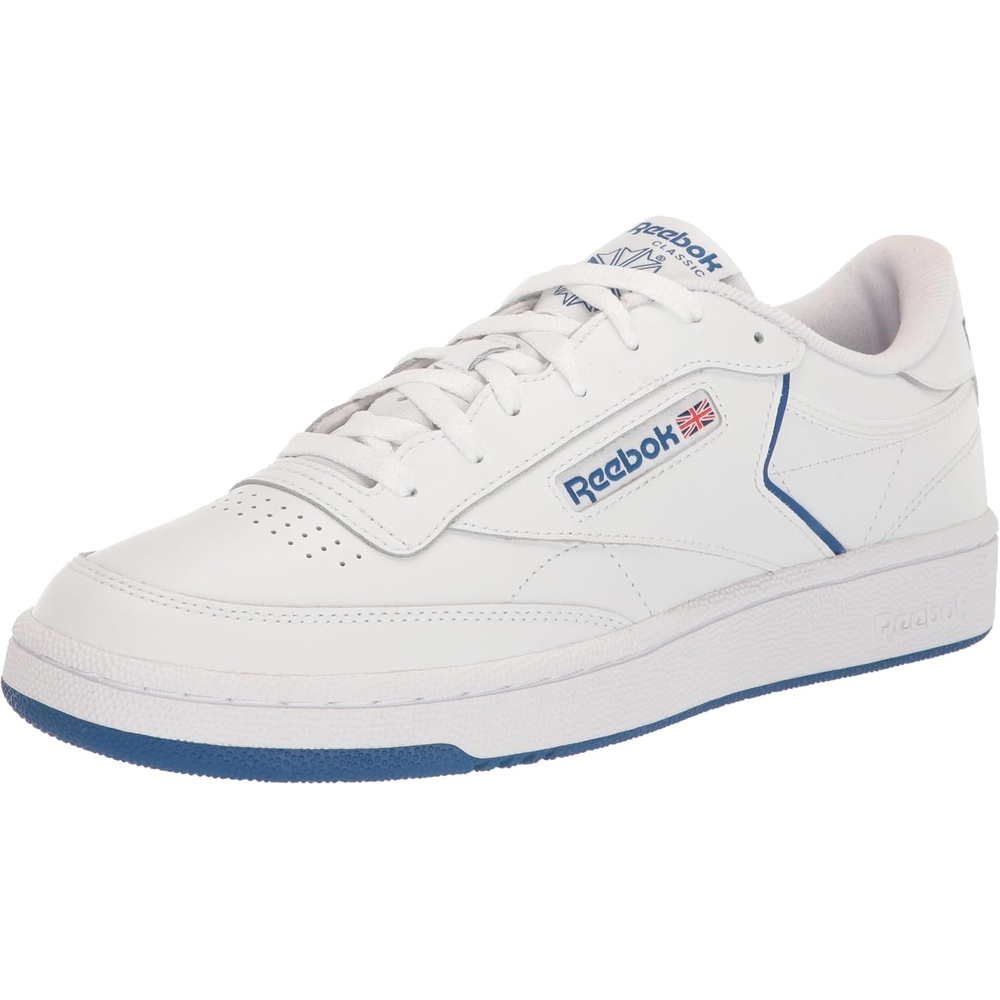 image:imageReebok Club C 85 Mens Tennis Shoes Casual Fashion White Sneakers for MenWhiteVector Blue