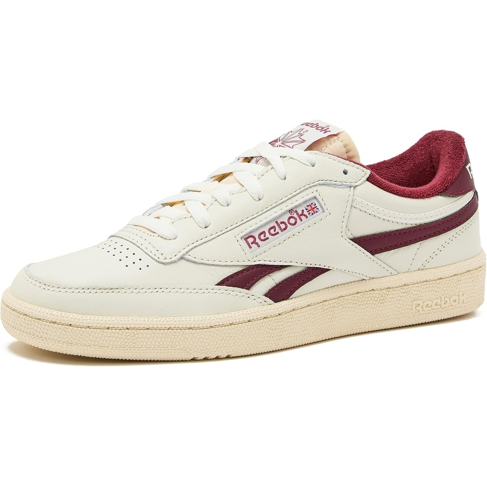 image:imageReebok Club C Revenge Vintage Sneakers for Men Casual Tennis Mens ShoesVintage ChalkPaper WhiteClassic Burgundy
