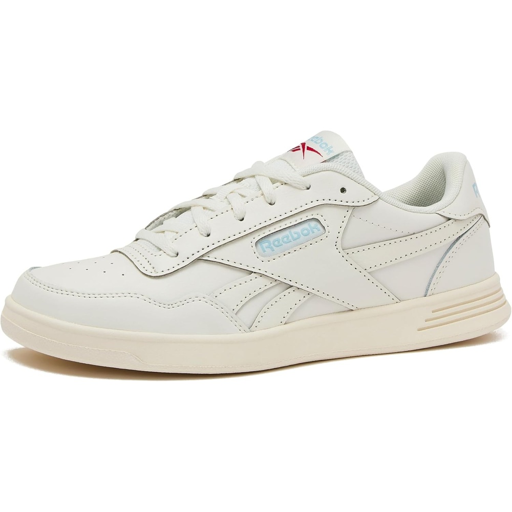 image:imageReebok Court Advance Womens Sneakers Casual Fashion White Sneakers for WomenChalkBlue PearlVector Red