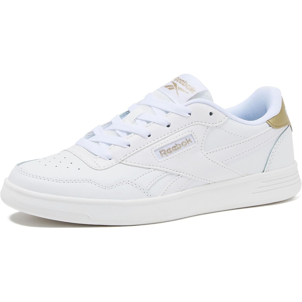image:imageReebok Court Advance Womens Sneakers Casual Fashion White Sneakers for WomenFootwear WhiteFootwear WhitePale Gold