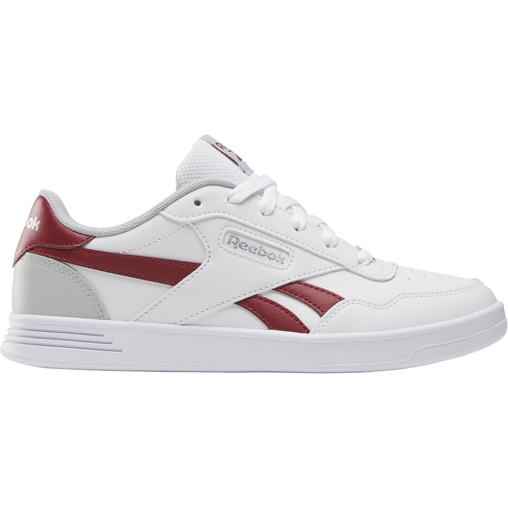 image:imageReebok Court Advance Womens Sneakers Casual Fashion White Sneakers for WomenFootwear WhiteRetro RedGrey1