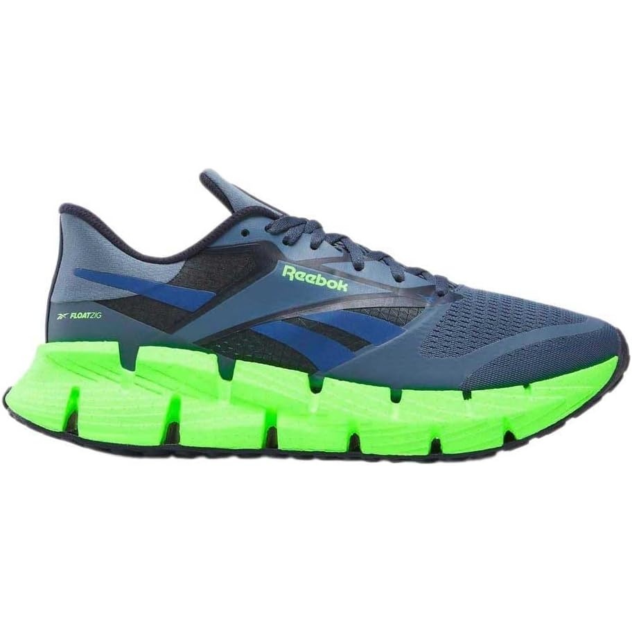 image:imageReebok Floatzig Running Shoes for MenShadow Twilight Blue Solar Lime