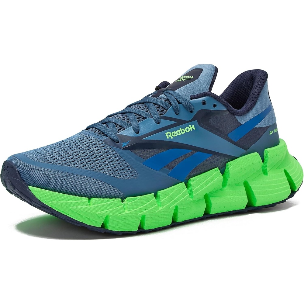 image:imageReebok Floatzig Running Shoes for MenShadowTwilight BlueSolar Lime