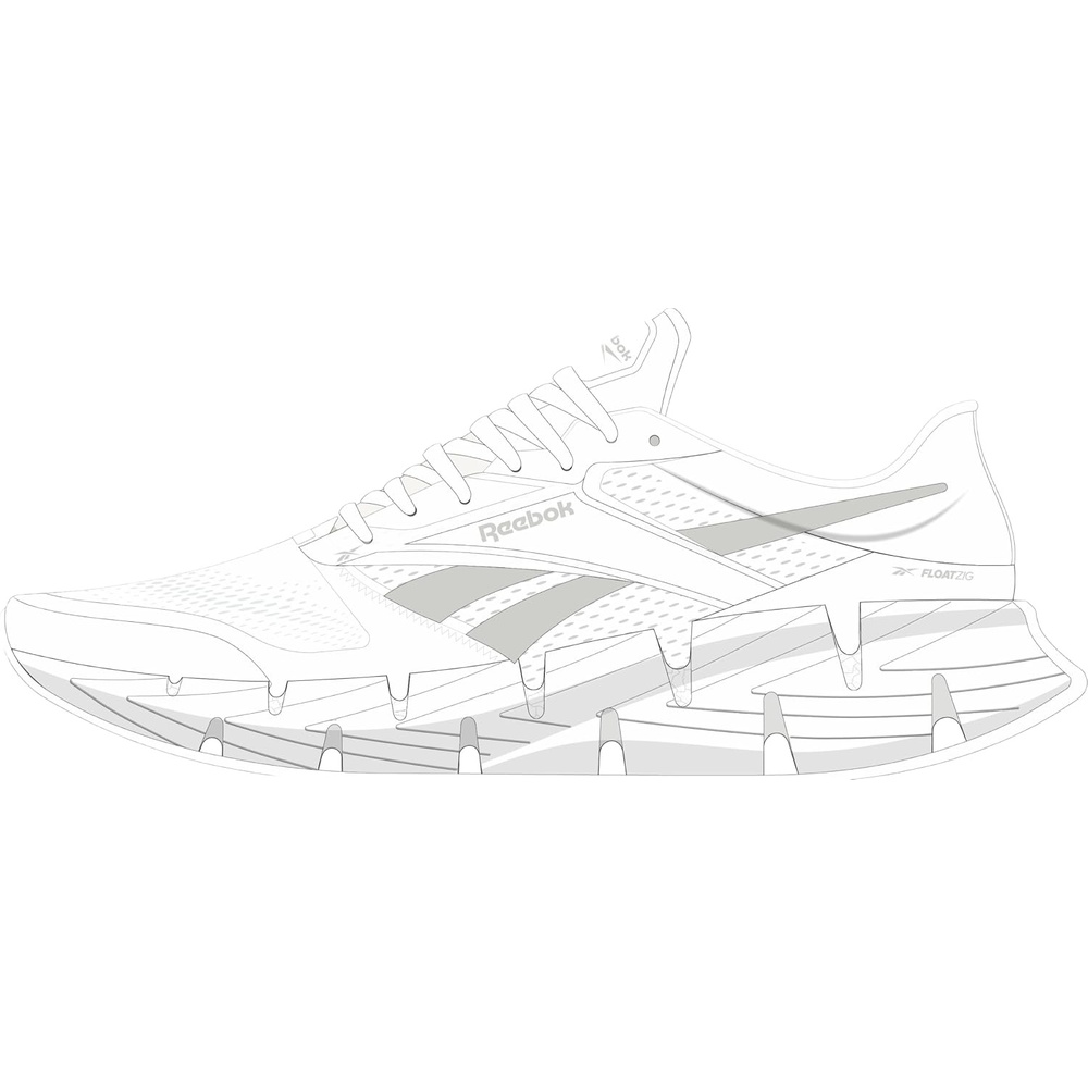 image:imageReebok Floatzig Running Shoes for MenWhiteWhiteMist Grey