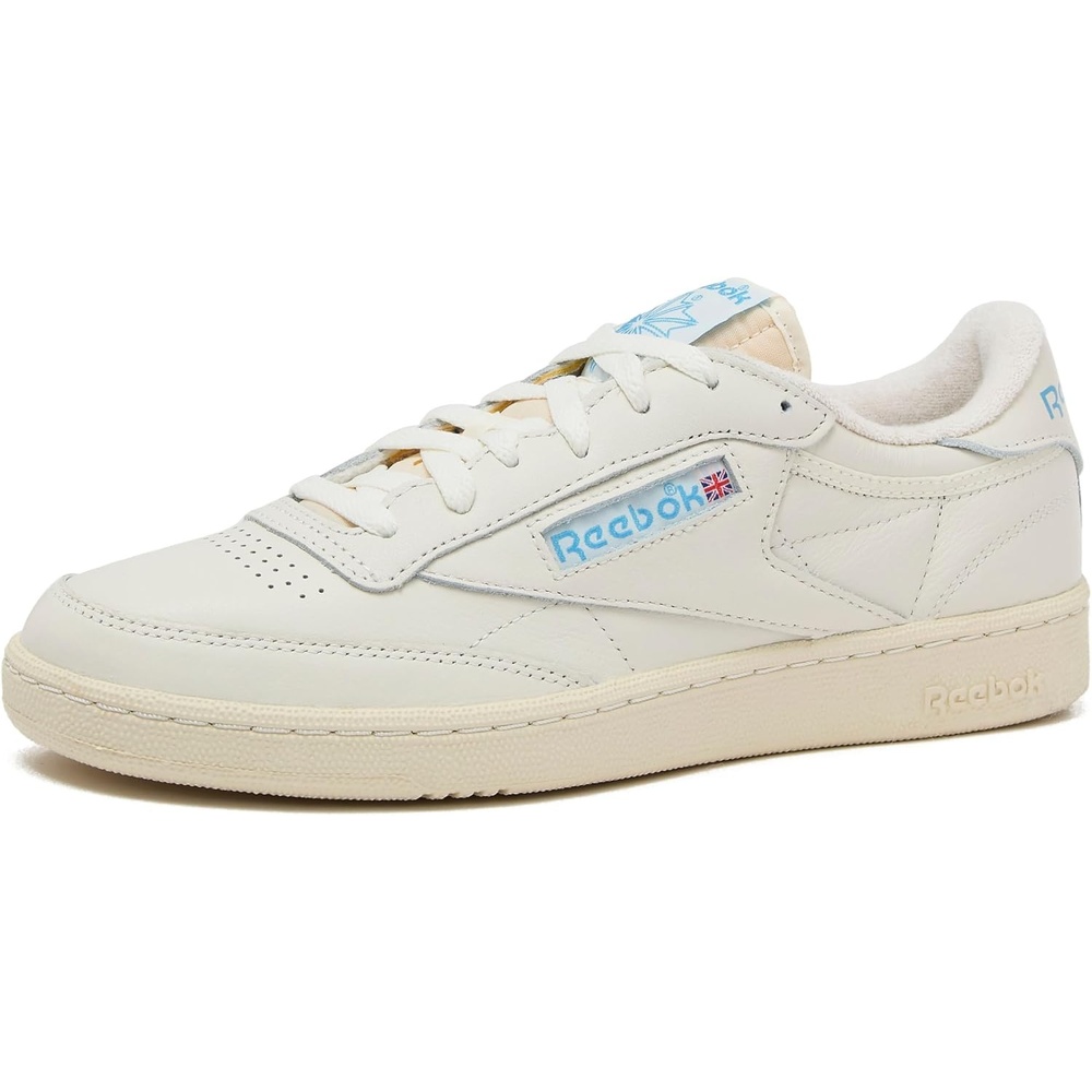 image:imageReebok Mens Club C 85 Vintage Tennis Sneakers for MenChalkAlabasterEssential Blue