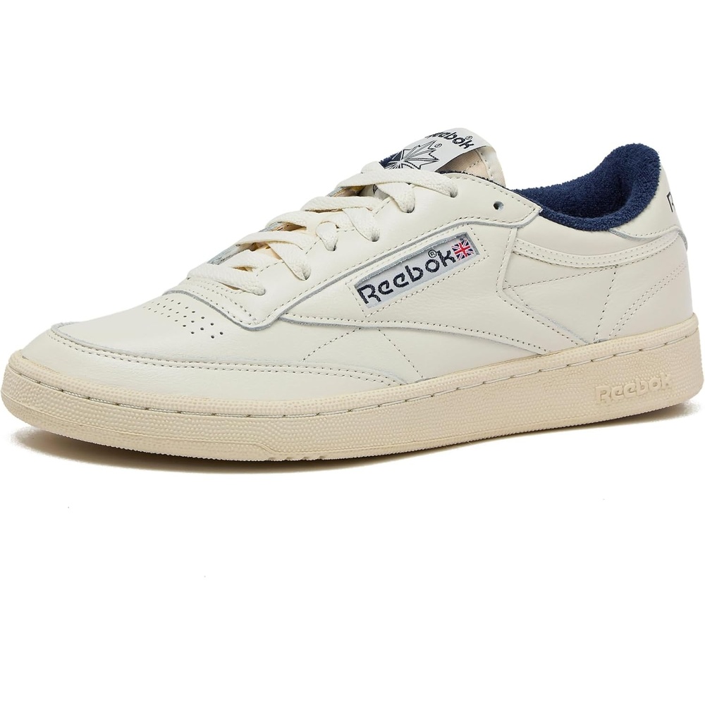 image:imageReebok Mens Club C 85 Vintage Tennis Sneakers for MenChalkAlabasterVector Navy