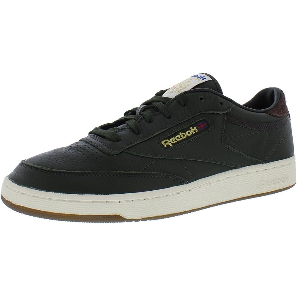 image:imageReebok Mens Club C 85 Vintage Tennis Sneakers for MenRange GreenEarthForest Green