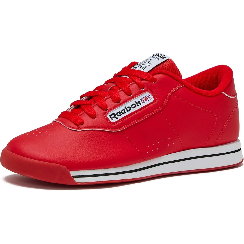 image:imageReebok Princess Sneakers for Women Comfortable Walking or Tennis Womens ShoesTechy RedWhiteBlack