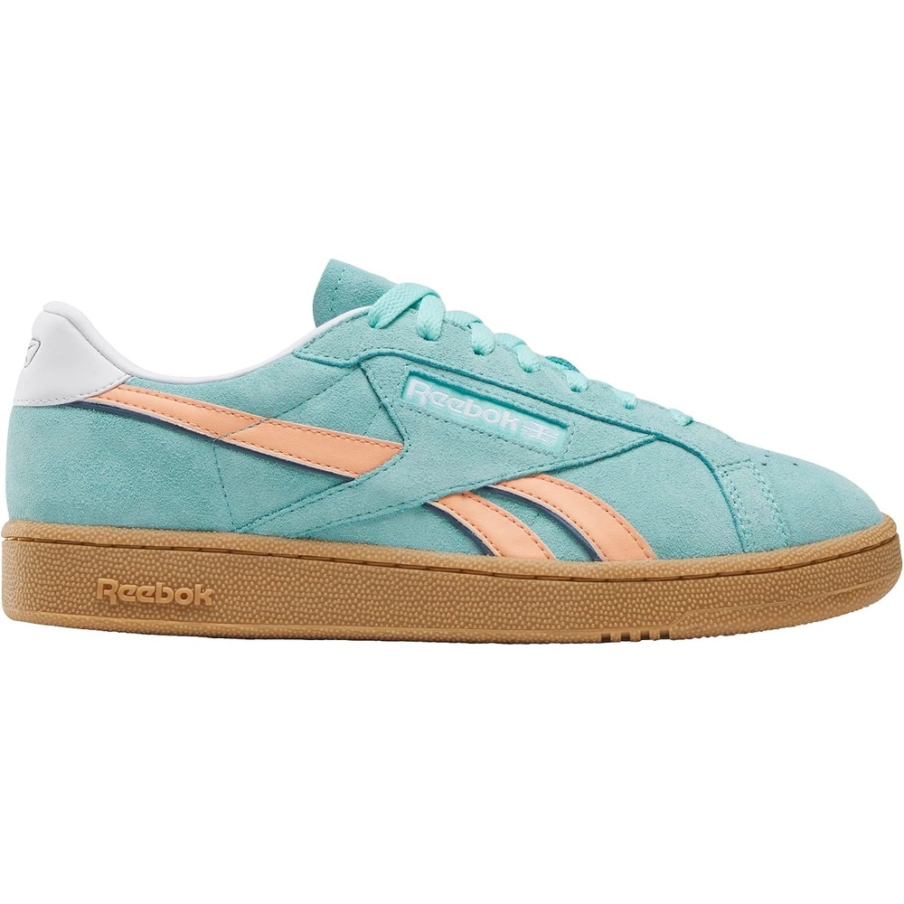 image:imageReebok Unisex Adult Club C Grounds SneakersAi AquaSunkissed OrangeGum