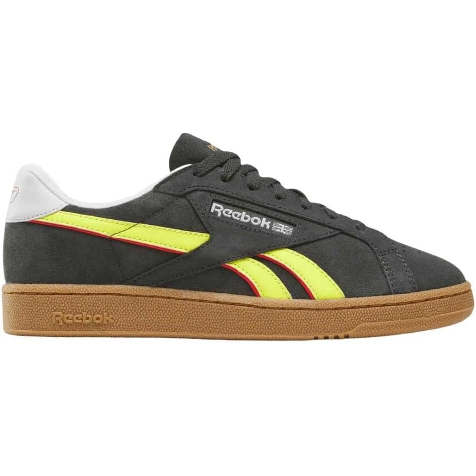 image:imageReebok Unisex Adult Club C Grounds SneakersBlack Electric Yellow Gum