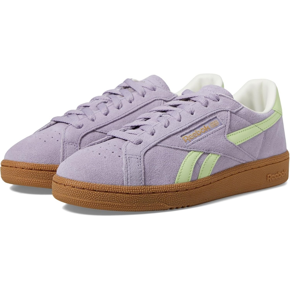 image:imageReebok Unisex Adult Club C Grounds SneakersDusk PurpleAstro LimeGum