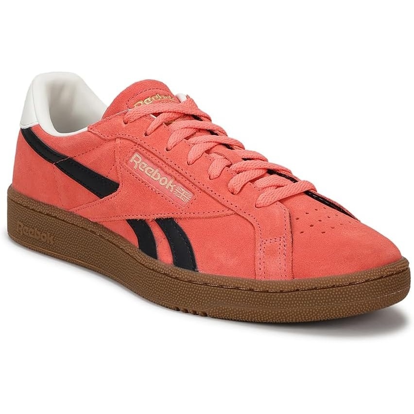 image:imageReebok Unisex Adult Club C Grounds SneakersSunsetcoral Black Gum