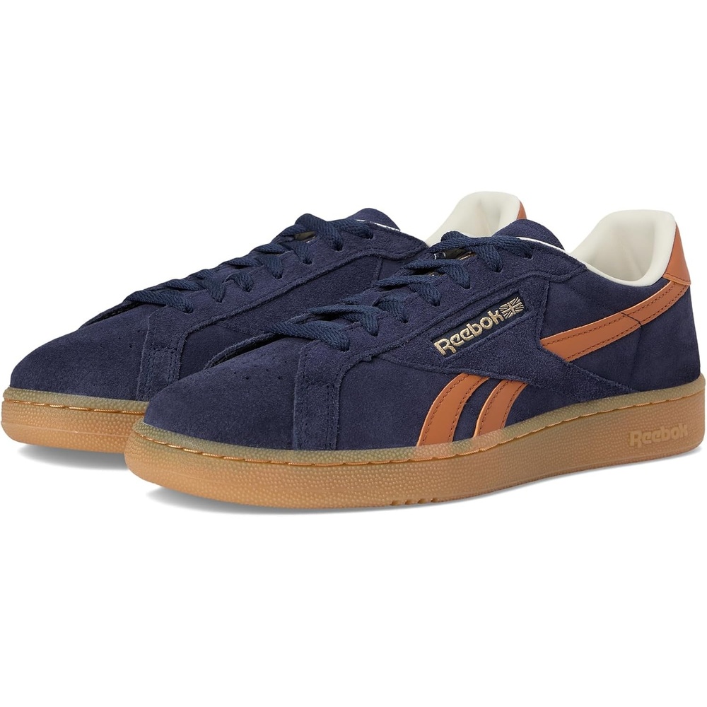 image:imageReebok Unisex Adult Club C Grounds SneakersVector NavyDark GingerReebok Brass