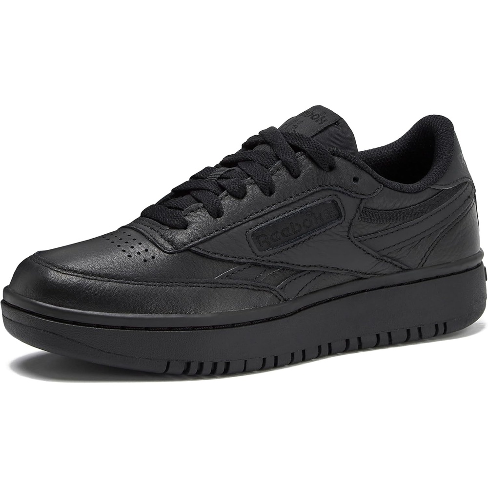 image:imageReebok Womens Club C Double Revenge Platform Tennis Shoes for Women Fashion Womens SneakersBlackBlackBlack