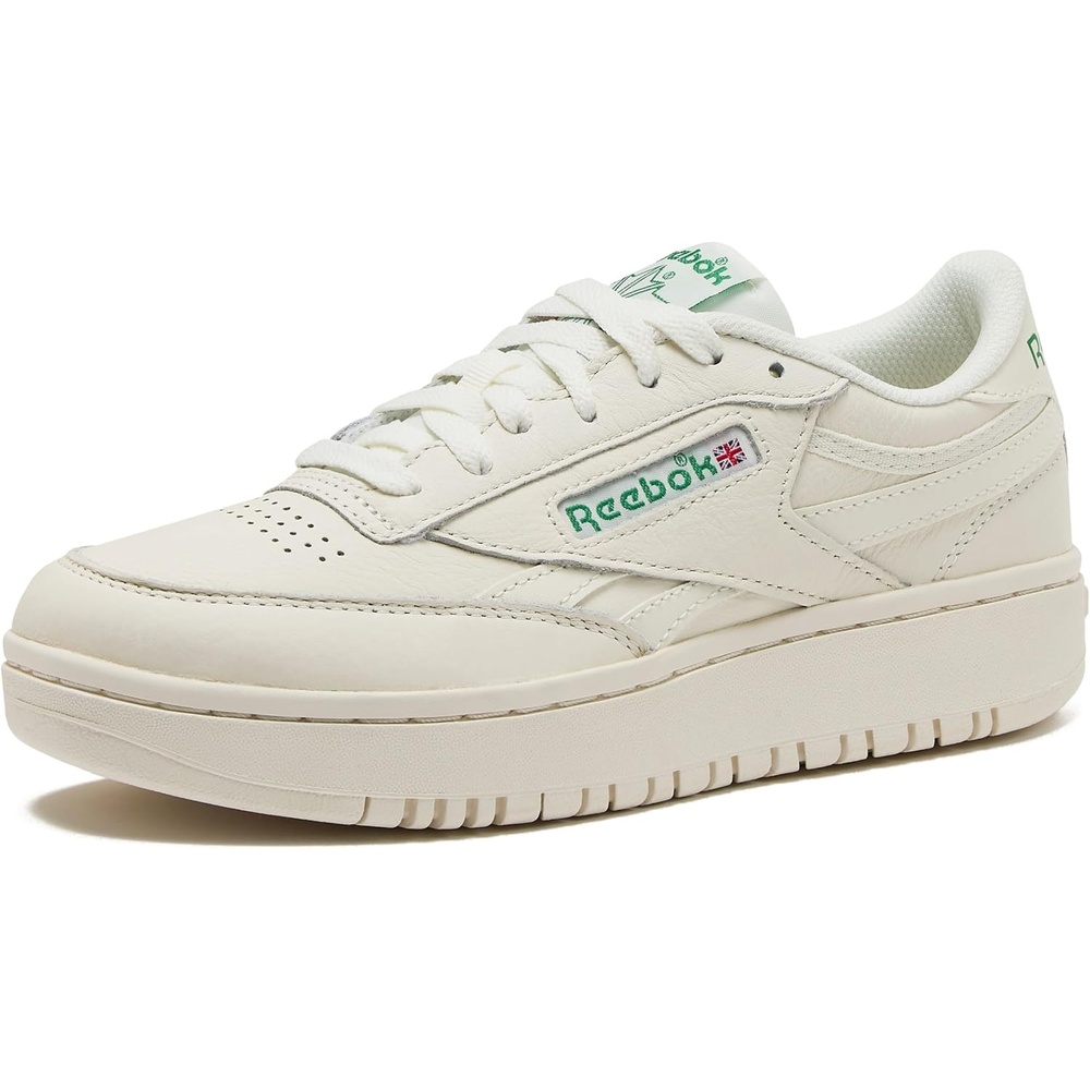 image:imageReebok Womens Club C Double Revenge Platform Tennis Shoes for Women Fashion Womens SneakersChalkGreen No Side Stripe