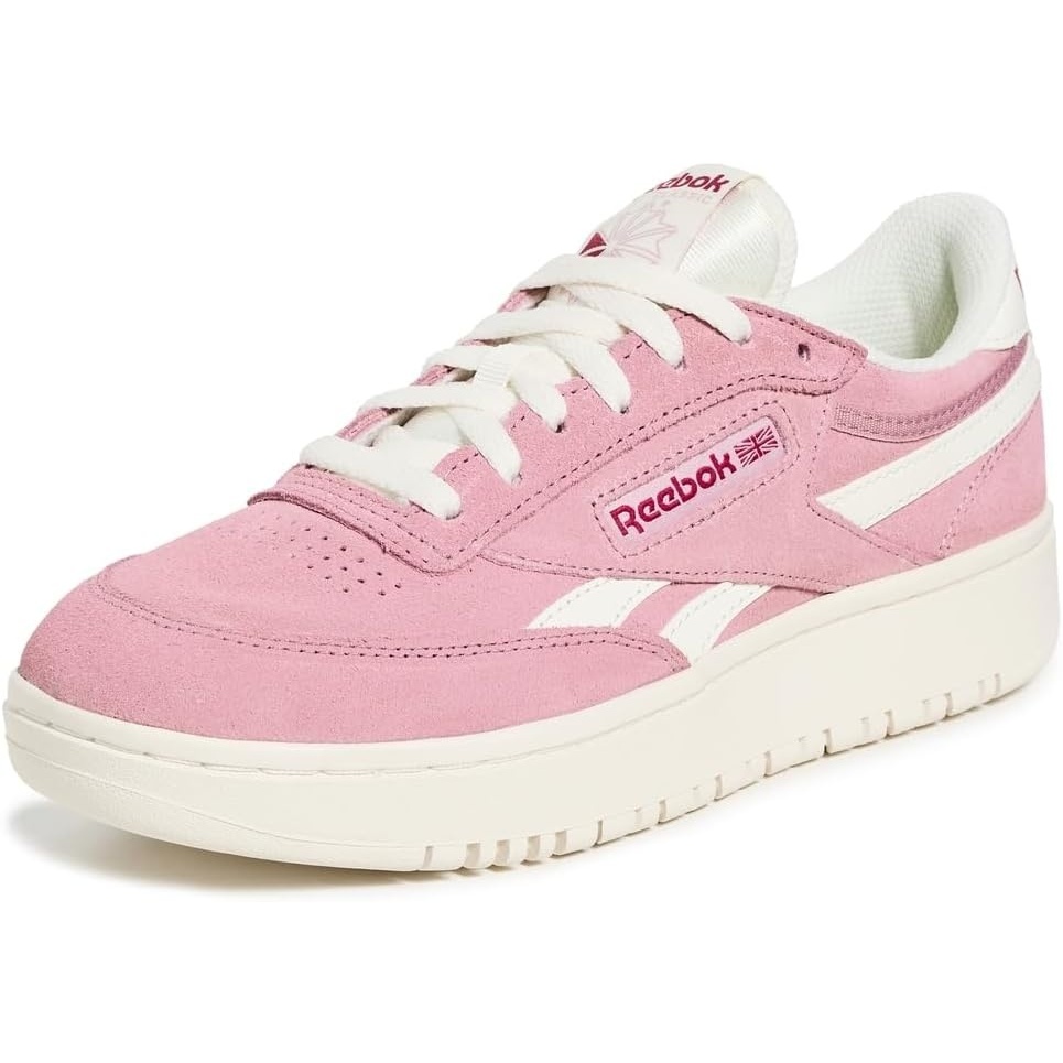 image:imageReebok Womens Club C Double Revenge Platform Tennis Shoes for Women Fashion Womens SneakersDusty RoseChalkChalk