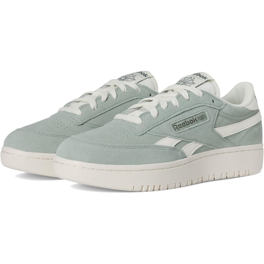 image:imageReebok Womens Club C Double Revenge Platform Tennis Shoes for Women Fashion Womens SneakersHybrid GreenChalkChalk