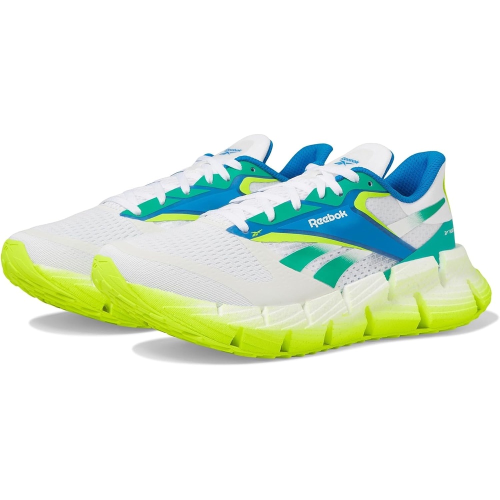 image:imageReebok Womens Floatzig Running ShoesWhiteUnleashed GreenDigital Lime