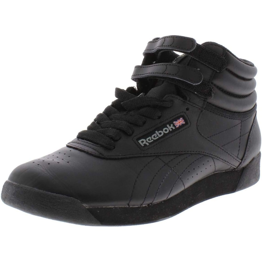 image:imageReebok Womens Freestyle Hi High Top Basketball SneakersBlackBlack