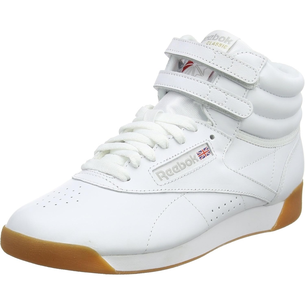image:imageReebok Womens Freestyle Hi High Top Basketball SneakersWhite White Gum White Gum