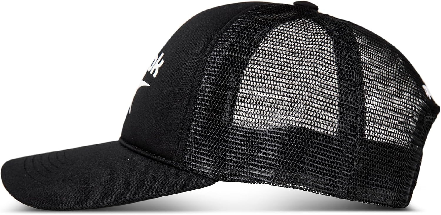 image:imageReebok Aero Trucker Hat Snapback Adjustable Mesh Back Retro Baseball Streetwear Urban Lifestyle WhiteAero Black