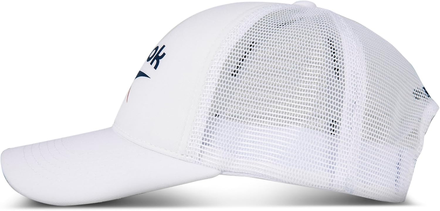 image:imageReebok Aero Trucker Hat Snapback Adjustable Mesh Back Retro Baseball Streetwear Urban Lifestyle WhiteAero White