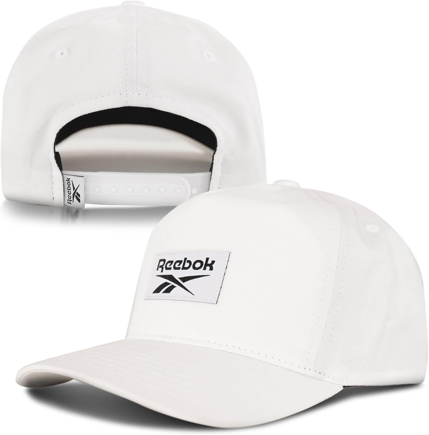 image:imageReebok Classic Hat Snapback Adjustable Baseball Cap Embroidered Casual Lifestyle Athletic Sports RetroClassic 5 Chalk White