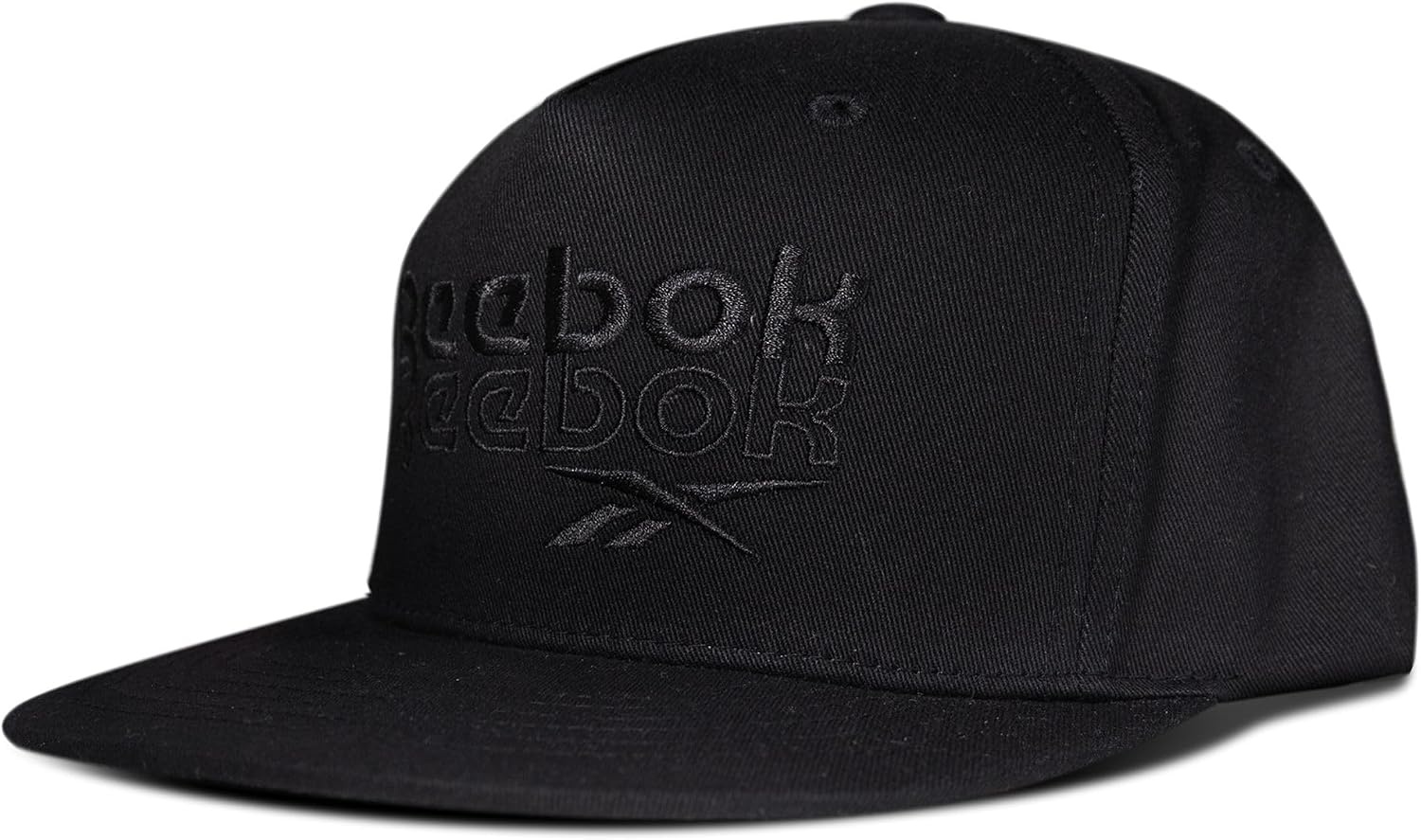 image:imageReebok Classic Hat Snapback Adjustable Baseball Cap Embroidered Casual Lifestyle Athletic Sports RetroDouble Vision BlackBlack